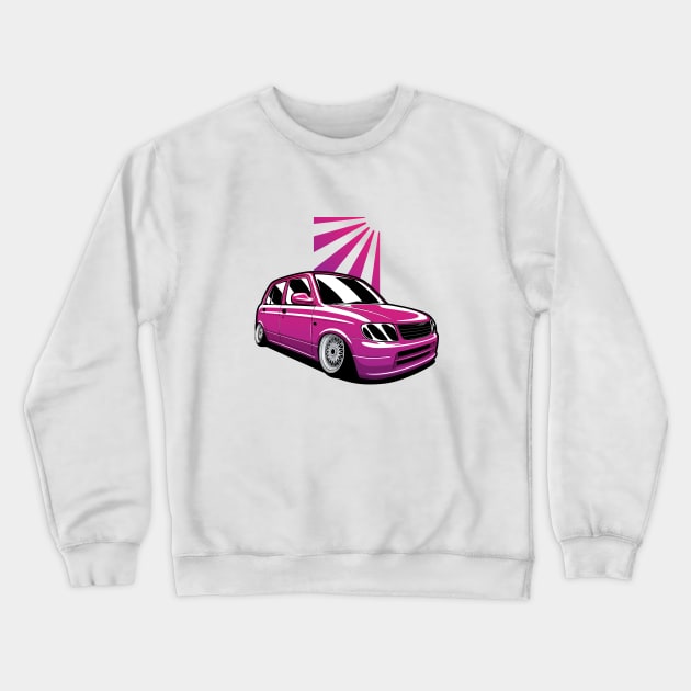 Purple Mira JDM Crewneck Sweatshirt by KaroCars